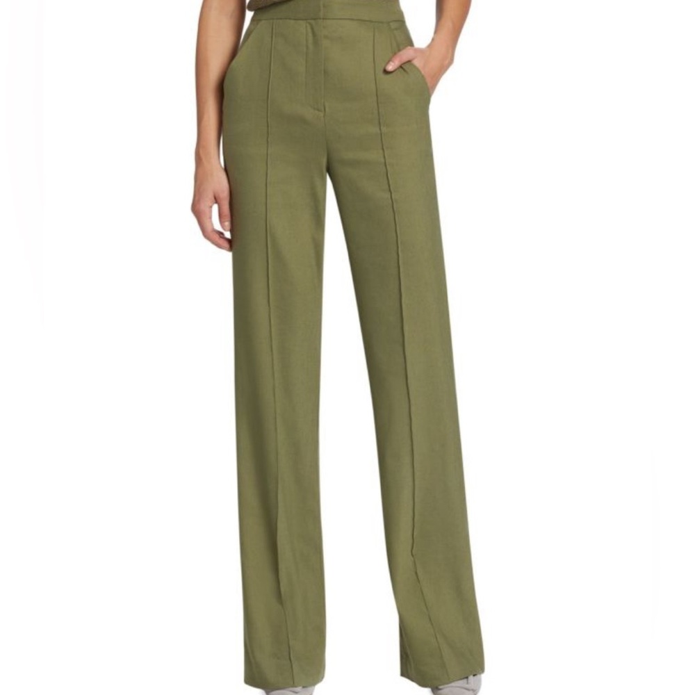 Veronica Beard Green Chinos Sleek Modern Fit